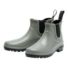 Grand Step Shoes Gummistiefel Vickie (Chelseaboot aus Naturkautschuk) grau Damen